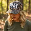 PRAY Premium Camo Stitched Limited Edition Faith Hat, Unisex