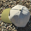 Waterproof Sweat Resistant Antler Topography Patch Hat, Green/Ivory
