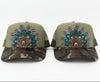Camo Guinea Fowl Feather Trucker Hats, Optional Shotgun Shell, Handmade