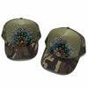 Camo Guinea Fowl Feather Trucker Hats, Optional Shotgun Shell, Handmade