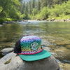 Rainbow Trout Print Trucker Patch Hat, Unisex