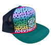 Rainbow Trout Print Trucker Patch Hat, Unisex