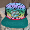 Rainbow Trout Print Trucker Patch Hat, Unisex