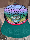 Rainbow Trout Print Trucker Patch Hat, Unisex