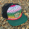 Rainbow Trout Print Trucker Patch Hat, Unisex