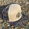 Elk Patch River Rock Camo Snapback, Unisex