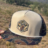 Elk Patch River Rock Camo Snapback, Unisex