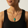 Arrowhead Necklace, Teal Jasper Stone