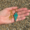Arrowhead Necklace, Teal Jasper Stone