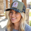 Just a Mama Walking w/ the Lord, Embelished Trucker Hat w/ Chain
