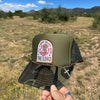 Just a Mama Walking w/ the Lord, Embelished Trucker Hat w/ Chain