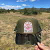 Just a Mama Walking w/ the Lord, Embelished Trucker Hat w/ Chain