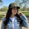 FAITH, Embelished Camo Trucker Hat w/ Chain & Cross