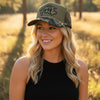 FAITH, Embelished Camo Trucker Hat w/ Chain & Cross