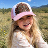 Girls Handmade Pink Feather Western Hat