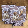Set of 2 Brittany Spaniel Pheasant Hunting Camo Drink Koozies