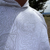 Topography Map UPF 50 Hoodie, Lightweight Pullover, Unisex