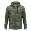 Camo Zip Hoodie, Fleece Lined, Unisex