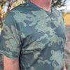 UPF 50 Camo Men's Moisture Wicking Sports Shirt