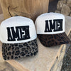 AMEN, Women's Faith Inspired Leopard Print Hat