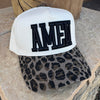 AMEN, Women's Faith Inspired Leopard Print Hat