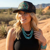 Feather Western Trucker Hats in Black, Limited Edition