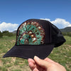 Feather Western Trucker Hats in Black, Limited Edition