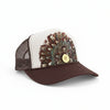 Western Feather Brown Trucker Hats w/ Optional Shotgun Shell, Limited Edition