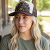 Western Feather Brown Trucker Hats w/ Optional Shotgun Shell, Limited Edition