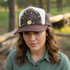 Western Feather Brown Trucker Hats w/ Optional Shotgun Shell, Limited Edition