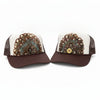 Western Feather Brown Trucker Hats w/ Optional Shotgun Shell, Limited Edition