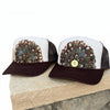 Western Feather Brown Trucker Hats w/ Optional Shotgun Shell, Limited Edition