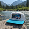 Relax Riverside, Women's Turquoise 100% Cotton Two Tone Hat