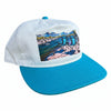 Relax Riverside, Women's Turquoise 100% Cotton Two Tone Hat