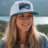 Relax Riverside, Women's Turquoise 100% Cotton Two Tone Hat