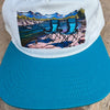 Relax Riverside, Women's Turquoise 100% Cotton Two Tone Hat