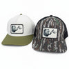 Brown Bear Boop Unisex Patch Hat, Realtree Camo or Olive