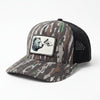 Brown Bear Boop Unisex Patch Hat, Realtree Camo or Olive