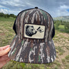 Brown Bear Boop Unisex Patch Hat, Realtree Camo or Olive