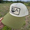 Brown Bear Boop Unisex Patch Hat, Realtree Camo or Olive