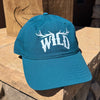 Women's WILD Antler Hat, 100% Cotton, Olive or Teal