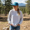 Women's WILD Antler Hat, 100% Cotton, Olive or Teal