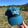 Women's WILD Antler Hat, 100% Cotton, Olive or Teal