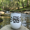 Stay Wild Archery Insulated Stainless Steel Wine Tumbler w/Spill Proof Lid