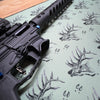 Gun Cleaning Padded Anti-Slip Mat, Elk Logo, 2 Sizes