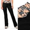 Zebra Flared Leggings, "Lifting" w/ Hidden Pocket, XS-4XL