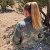 Camo Floral Women's Premium Brushed Fleece Jacket XXS-4XL