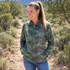 Camo Floral Women's Premium Brushed Fleece Jacket XXS-4XL