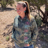 Camo Floral Women's Premium Brushed Fleece Jacket XXS-4XL