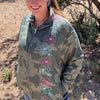 Camo Floral Women's Premium Brushed Fleece Jacket XXS-4XL